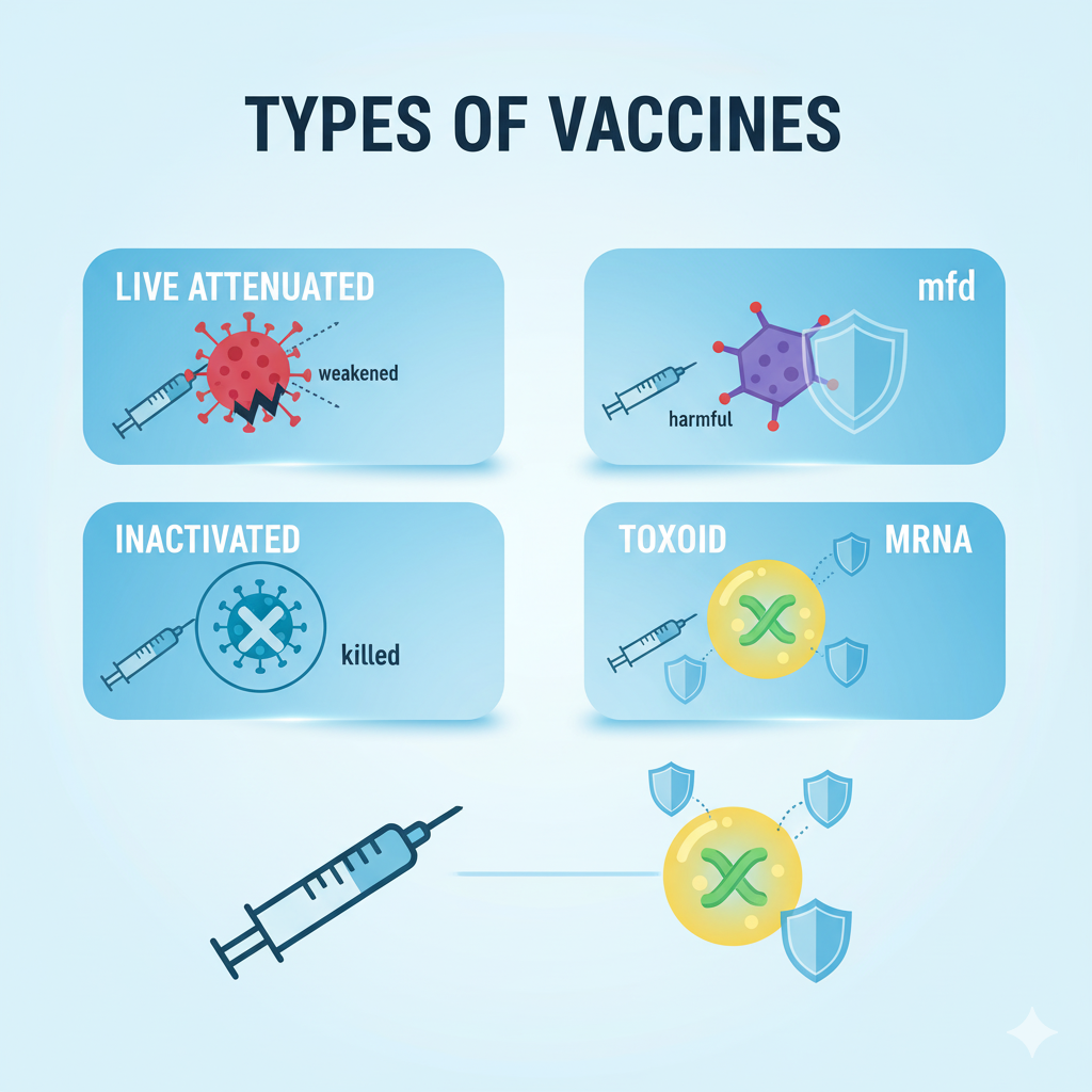 آشنایی با انواع واکسن‌ها
